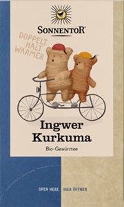 Bild von Ingwer Kurkuma Tee Doppelk.Btl.,bio, 32,4 g, Sonnentor