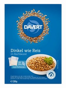 Bild von Dinkel wie Reis im Kochbeutel, 250 g, Davert