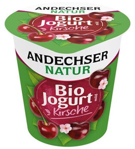 Bild von Kirsche Joghurt mild 3,7%,bio, 150 g, Andechser