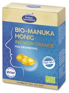 Bild von Manuka Bonbon Ingwer Orange MGO 300+, 100 g, Liebharts