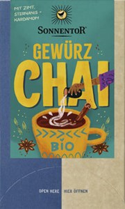 Bild von Gewürz Chai Tee bio, Beutel, 32,4 g, Sonnentor