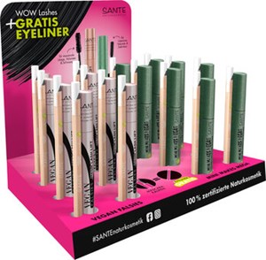 Bild von Zweitpl. Mascara & Eyeliner Disp., 1 Disp, SANTE NATURKOSMETIK