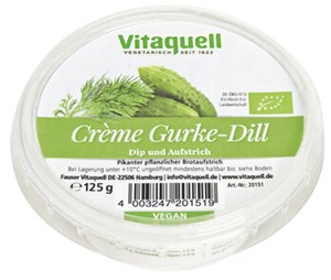 Bild von Gurke+Dill Creme im Becher, bio, 125 g, Fauser Vitaquell