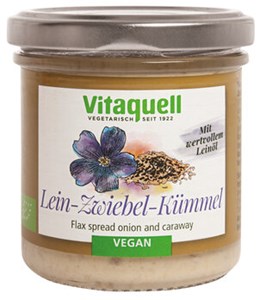 Bild von Lein-Zwiebel-Kümmel Aufstrich, bio, 130 g, Fauser Vitaquell