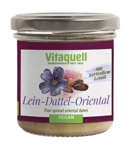 Bild von Lein-Dattel-Oriental Aufstrich, bio, 130 g, Fauser Vitaquell