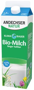 Bild von Fettarme Milch 1,5% längerfrisch, 1 l, Andechser