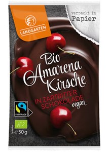 Bild von Bio Amarenakirsche in ZB-Schokolade, 50 g, Landgarten