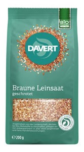 Bild von Braune Leinsaat geschrotet, bio, 200 g, Davert