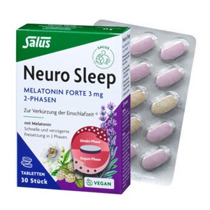 Bild von Neuro Sleep Melatonin Forte 3 mg , 30 KPS, Salus