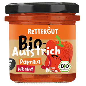 Bild von Bio-Aufstrich Paprika pikant, 135 g, Rettergut, Dörrwerk, Mimis Garden