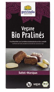 Bild von Bio Pralines Dattel-Marzipan, vegan, 70 g, Govinda