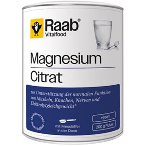 Bild von Magnesiumcitrat Pulver Dose, 200 g, Raab Vitalfood