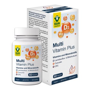 Bild von Multi Vitamin Plus Kapseln , 60 Stk, Raab Vitalfood