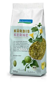 Bild von Kürbiskerne schalenlos, bio, 500 g, Reformhaus