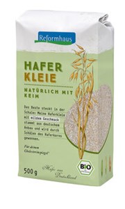 Bild von Haferkleie mit Keim, bio, 500 g, Reformhaus