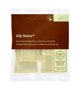 Bild von Dinkel Maultaschen Gemüse+Ricotta, 300 g, Alb-Natur