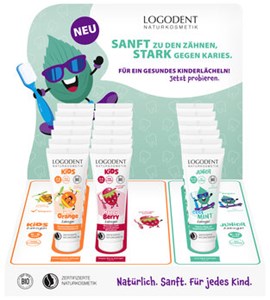 Bild von Logodent Kinder-Zahnpflege Tischdisp., 1 Disp, SANTE NATURKOSMETIK