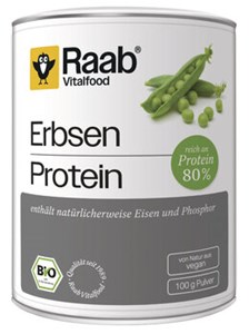 Bild von Protein Pulver Erbse, 100 g, Raab Vitalfood