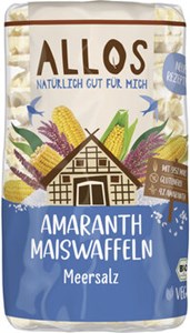Bild von Amaranth Mais-Waffeln Meersalz, 115 g, Allos, Cupper