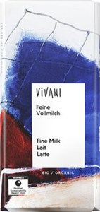 Bild von Feine Vollmilch Schokolade, 80 g, Vivani