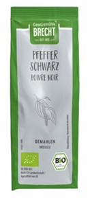 Bild von Pfeffer schwarz gemahlen, Nachfüllbeutel, 60 g, Brecht