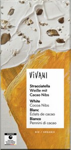 Bild von Stracciatella Weiße mit Cacao Nibs, 80 g, Vivani