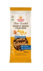 Bild von Simply Seeds Cracker Käse-Zwiebel, 100 g, Hammermühle