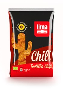Bild von Tortilla Chips Chili, 90 g, Lima