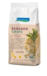 Bild von Bananen-Chips honey-dipped, bio, 175 g, Reformhaus