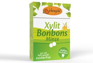 Bild von Xylit Bonbons Minze, 30 g, Birkengold