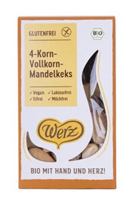 Bild von 4-Korn-Vollkorn-Mandel-Keks, bio, 150 g, Werz