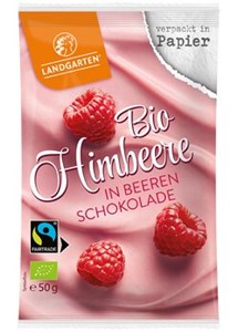 Bild von Bio Himbeere in Beerenschokolade, 50 g, Landgarten