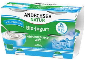 Bild von Jogurt griechische Art 0,2%, bio, 1 4x100g, Andechser