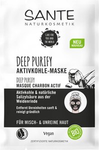 Bild von Deep Purify Aktivkohle-Maske, 8 ml, SANTE NATURKOSMETIK