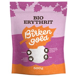 Bild von Bio Erythrit, 500 g, Birkengold