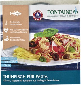 Bild von Thunfisch Pasta Oliven, Kapern, Thomate, 200 g, Fontaine