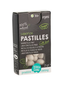Bild von Lakritzpastillen Minze, 25 g, TerraSana