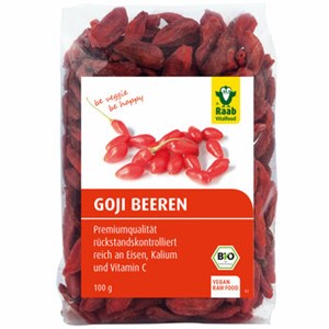 Bild von Goji Beeren Beutel bio, 100 g, Raab Vitalfood