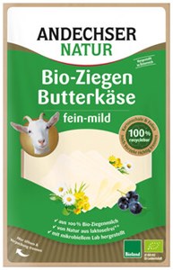 Bild von Ziegenbutterkäse Scheiben fein-mild, 100 g, Andechser