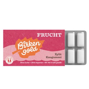 Bild von Kaugummi Frucht, 24 Kart, Birkengold