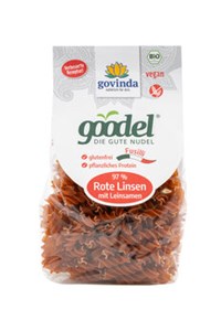 Bild von Goodel Fusilli Rote Linsen Linsensaat, 250 g, Govinda