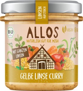 Bild von Gelbe Linse Curry Linsenaufstrich, 140 g, Allos, Cupper