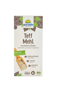 Bild von Teff-Mehl, Vollkorn, 450 g, Govinda