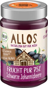 Bild von Frucht Pur 75% Schwarze Johannisb., 200 g, Allos, Cupper