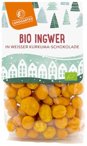 Bild von Ingwer in weißer Kurkuma-Schokolade, 150 g, Landgarten