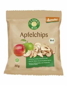 Bild von Apfelchips, bio, demeter, 50 g, Clasen Bio