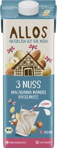Bild von Haselnuss Mandel Macadamia Drink, 1 l, Allos, Cupper