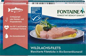 Bild von Wildlachs MSC in Bio-Sonnenblumenöl, 125 g, Fontaine
