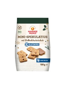Bild von Mini Spekulatius mit Vollmilchschokolade, 100 g, Hammermühle