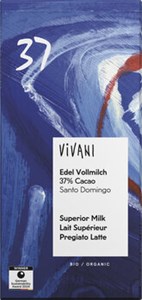 Bild von Edel VM 37% Cacao Santo Domingo, 80 g, Vivani